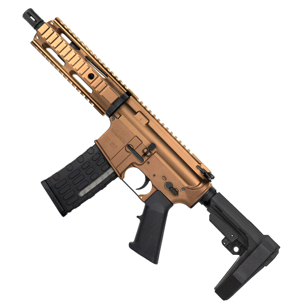 AR-15 Semi Auto .223/5.56 Tactical Pistol Quad Rail-Burnt Bronze