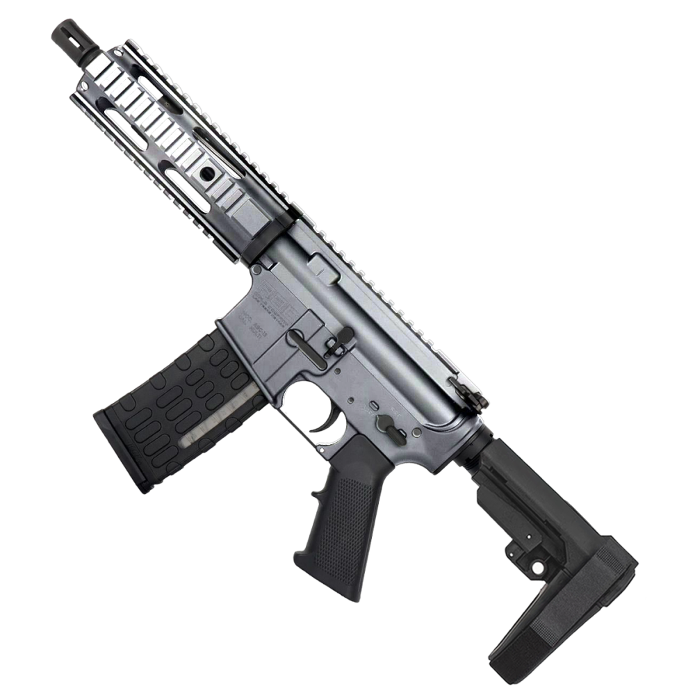 AR-15 Semi Auto .223/5.56 Pistol Quad Rail-Tungsten
