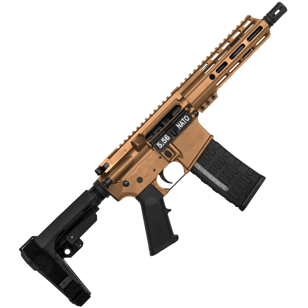 AR-15 Semi Auto .223 5.56 Pistol Burnt Bronze
