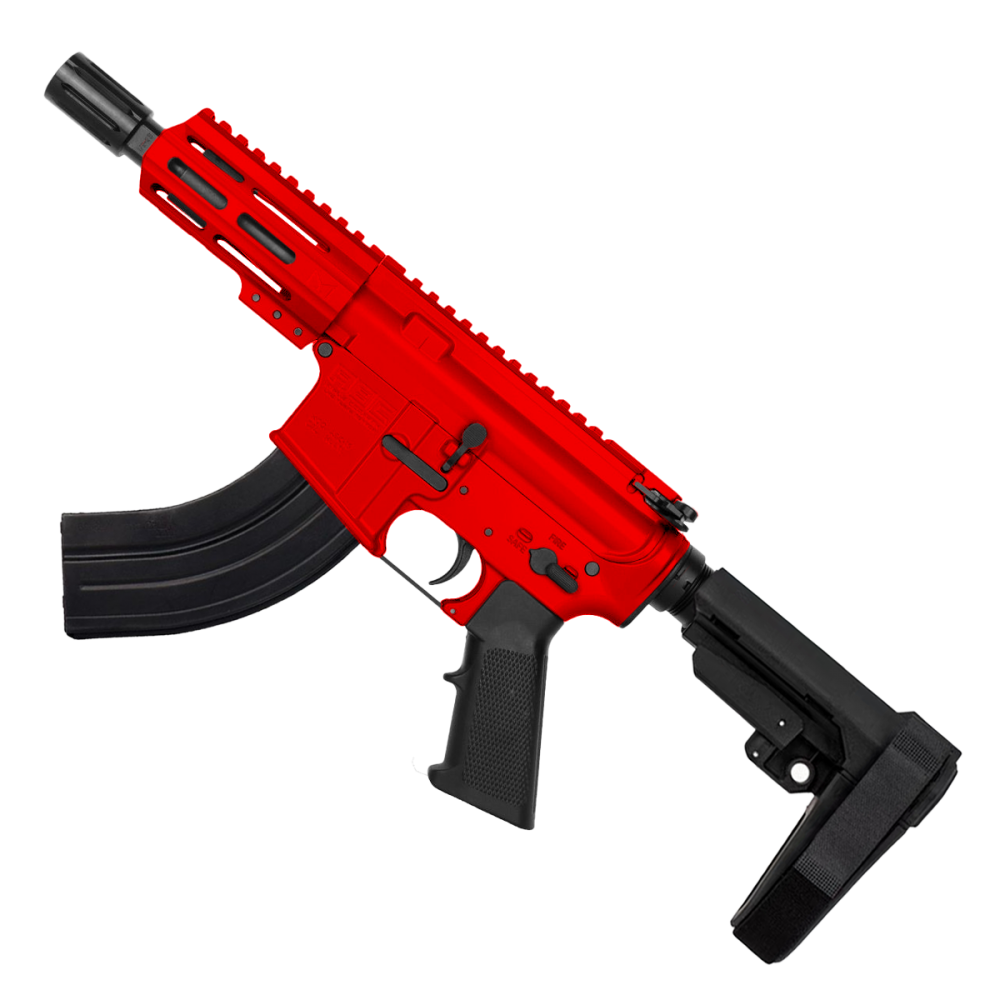 AR15 Mini 7.62x39 Pistol Cerakote Red