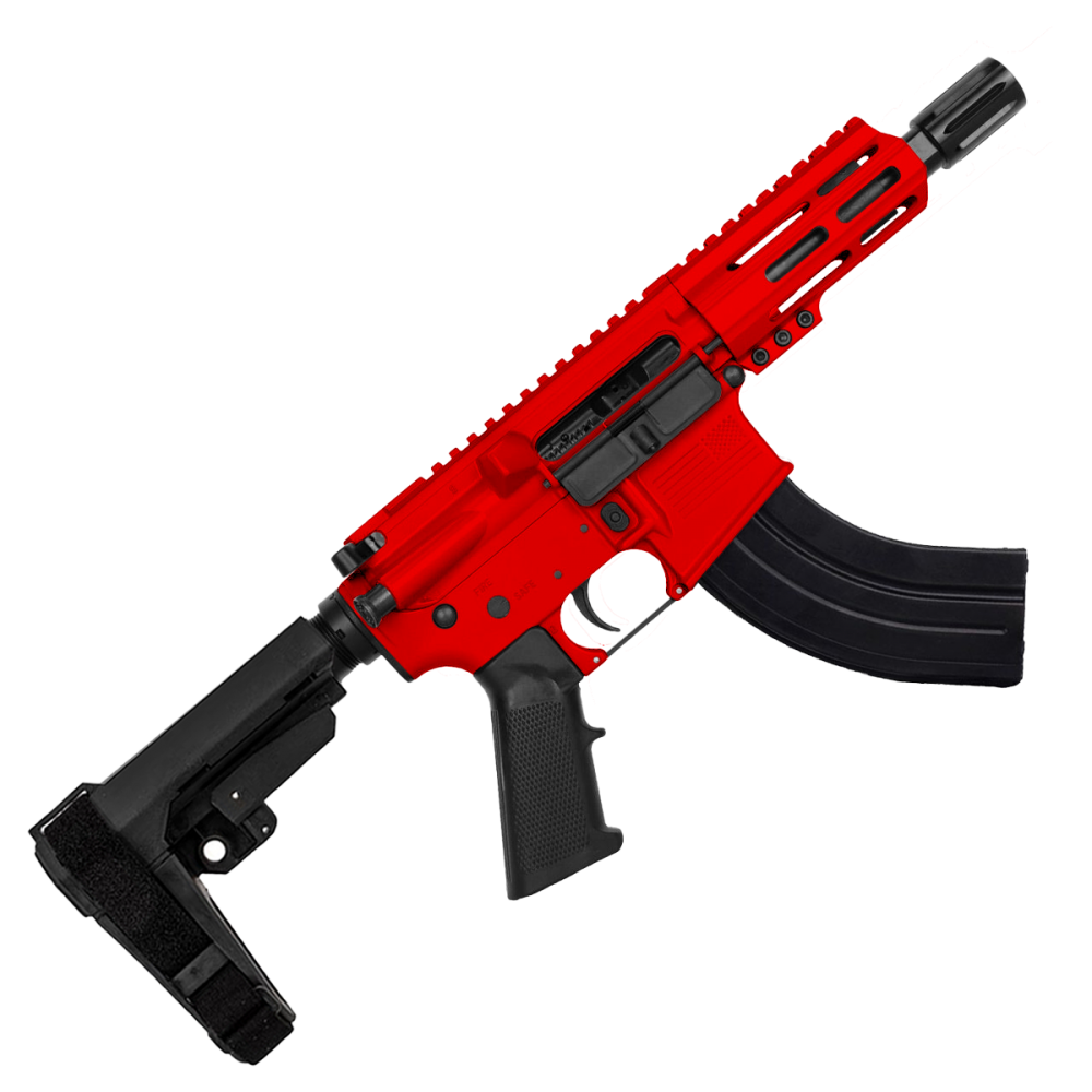 AR15 Mini 7.62x39 Pistol Cerakote Red