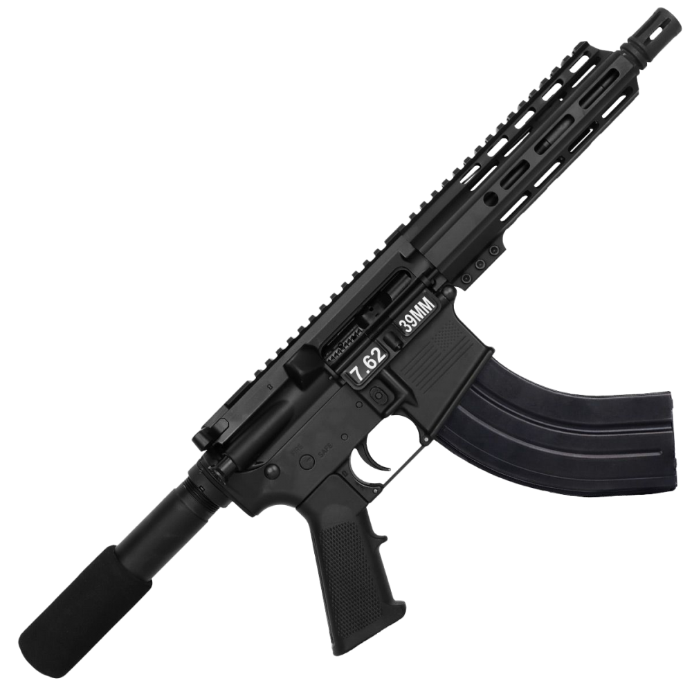 AR 7.62X39 Semi Auto Pistol Cerakote Black