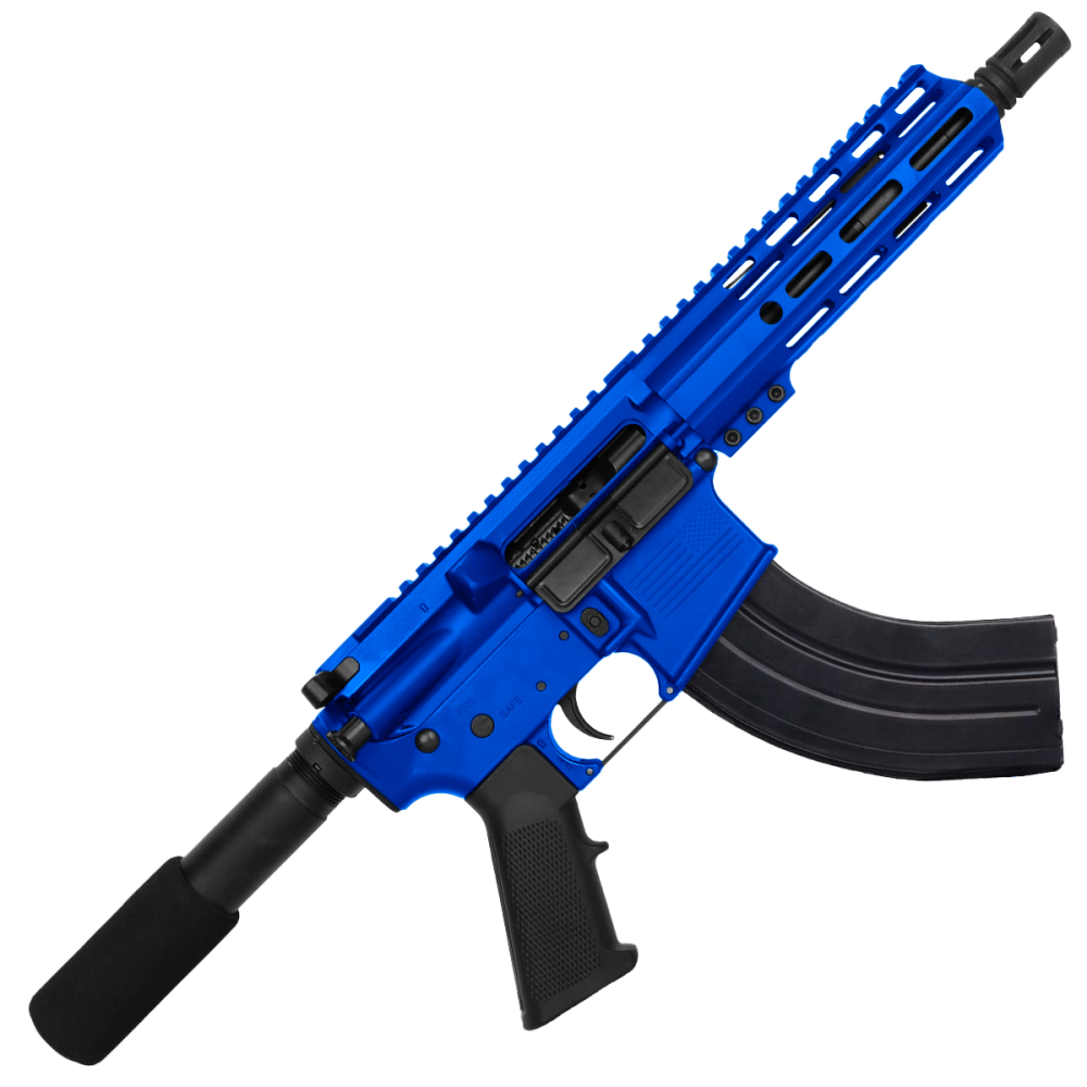 AR 7.62X39 Semi Auto Pistol Cerakote - Flame Blue