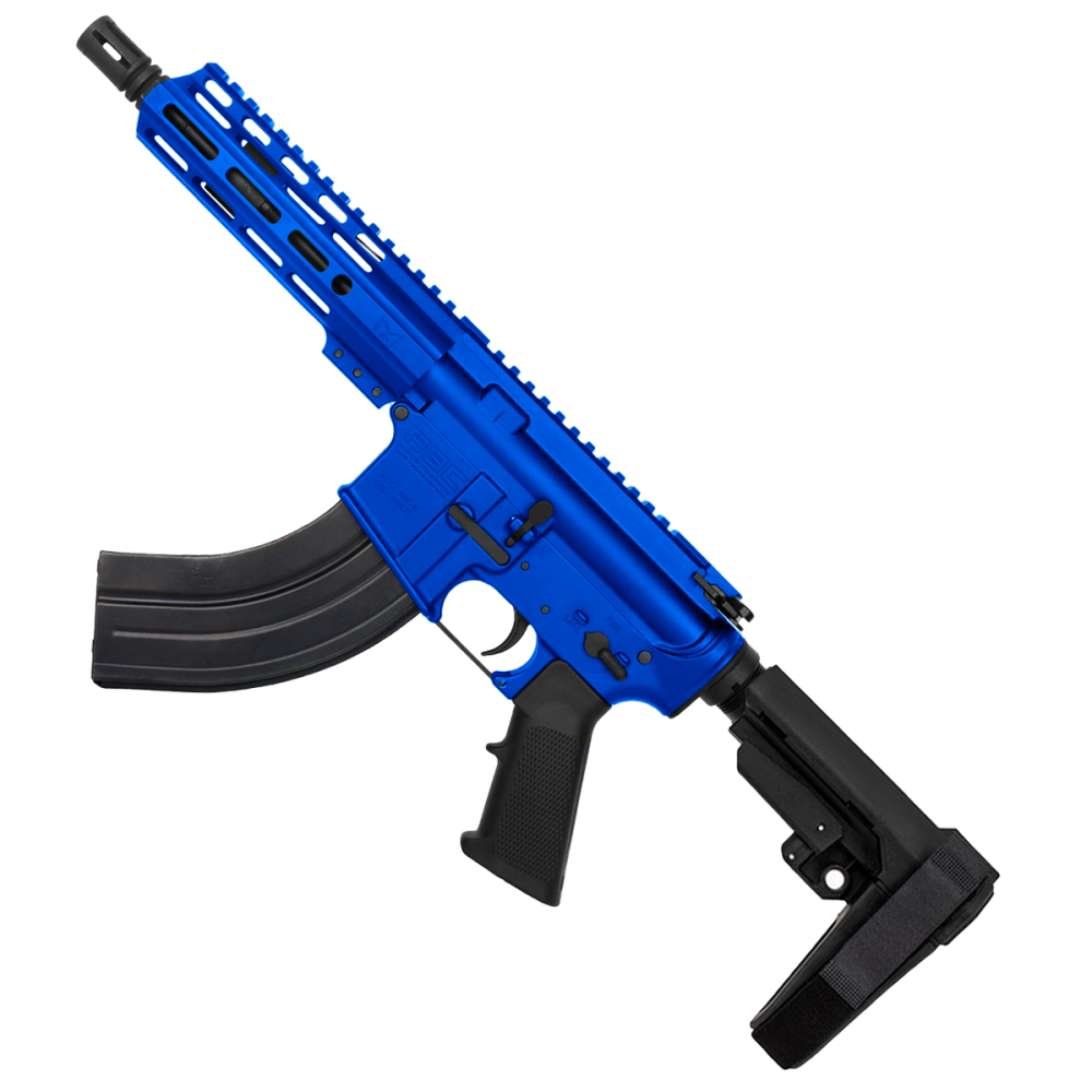 AR 7.62X39 Semi Auto Pistol Cerakote - Flame Blue