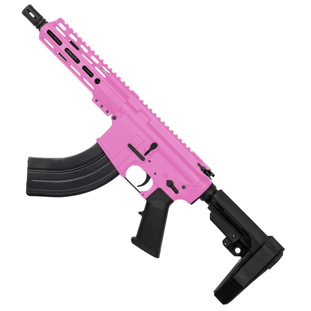 AR 7.62X39 Semi Auto Pistol Cerakote - Sig Pink