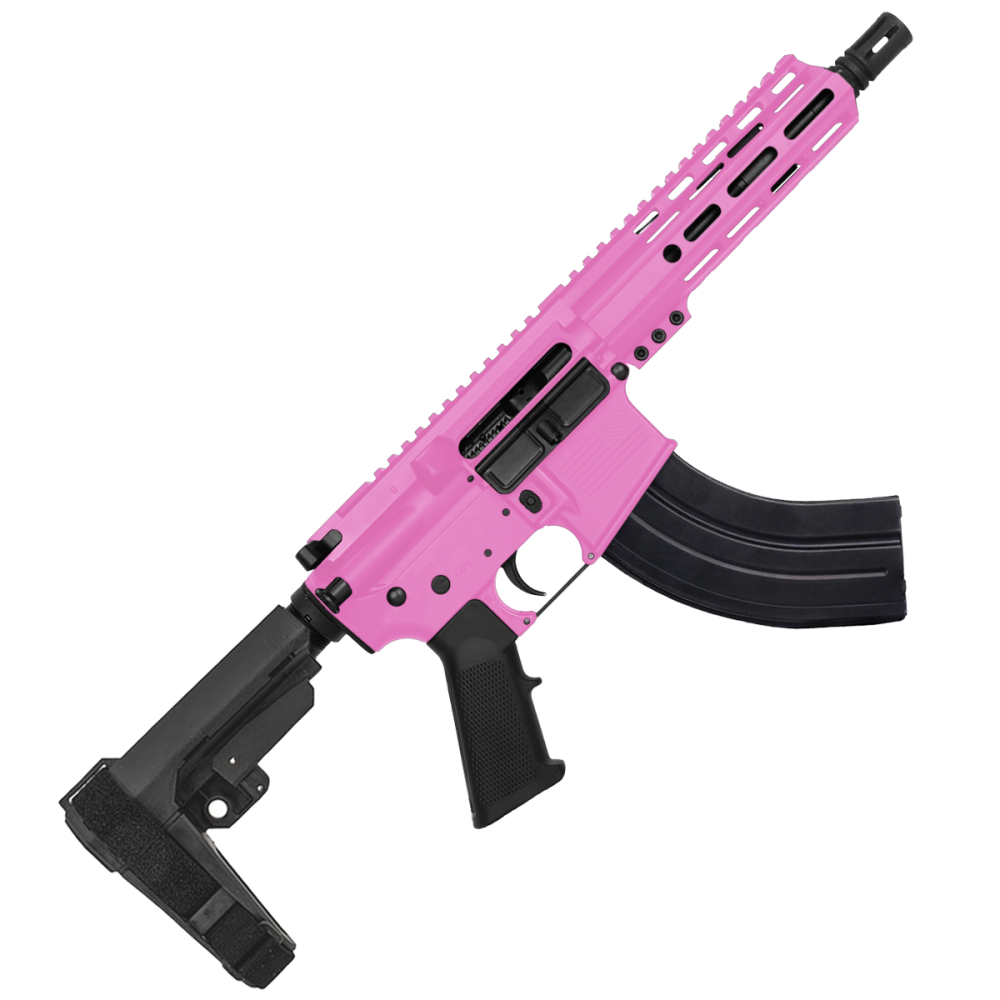 AR 7.62X39 Semi Auto Pistol Cerakote - Sig Pink