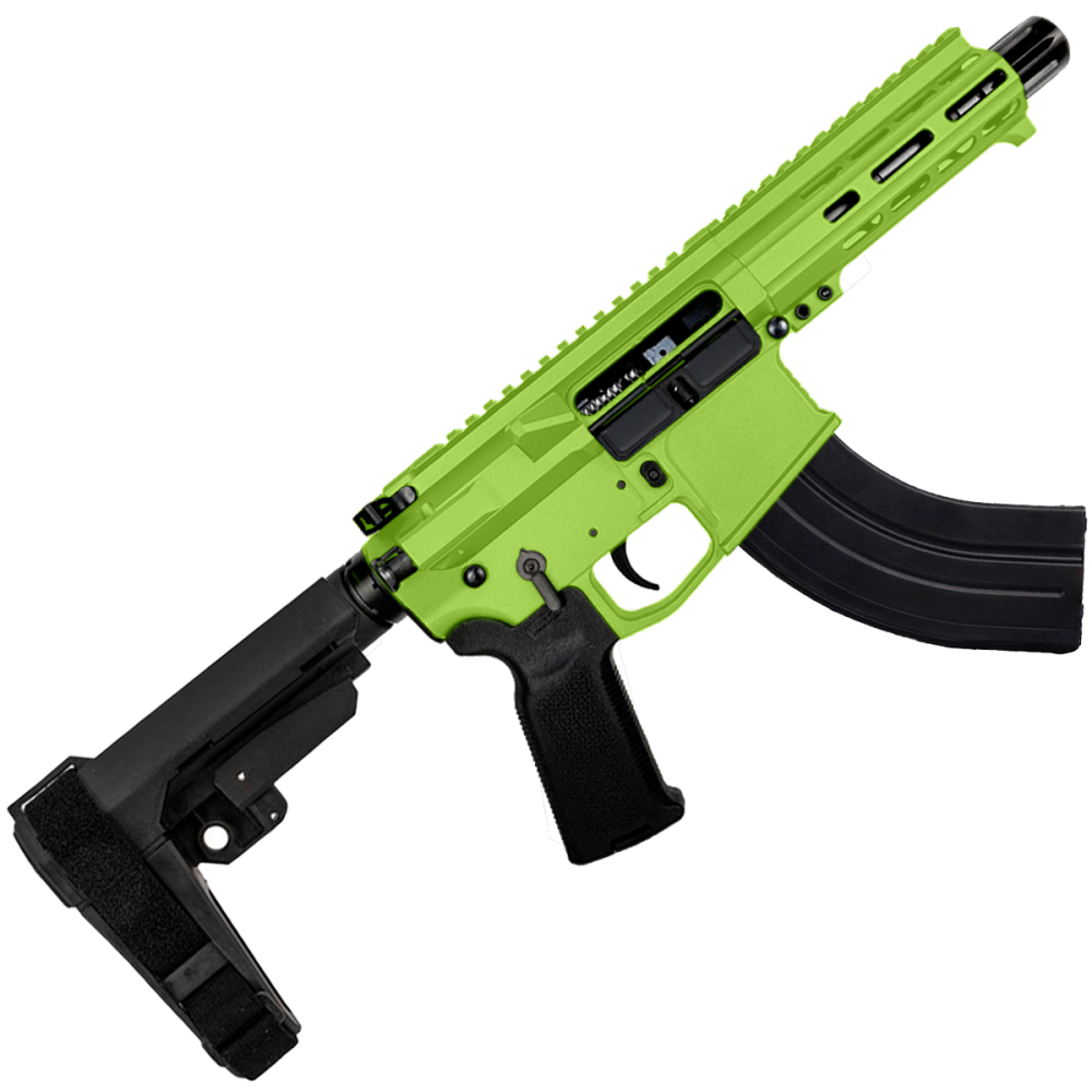 AR15 7.62x39 Custom Braced Billet Pistol 5