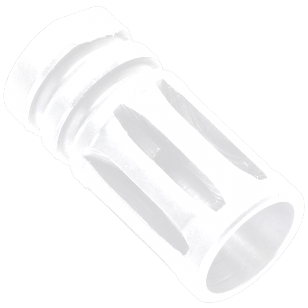 AR-15 .223/5.56 A2 Style 1/2X28 Muzzle Brake - Storm Trooper White