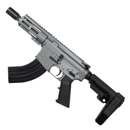 AR15 Micro 7.62x39 Pistol Cerakote Tungsten