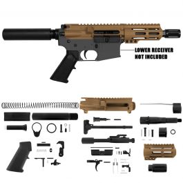 AR15 Micro Pistol Build Kit 556 NATO - Bronze