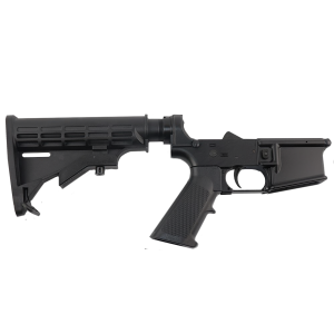 AR-15 Completed Lower Receiver with Adjustable M4 Stock Assembly & Lower Parts Installed