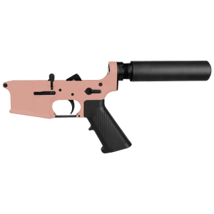 AR-15 Completed Lower Receiver with Pistol Buffer Tube Assembly & Lower Parts Installed - Rose Gold