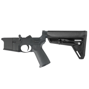 AR-15 Completed Lower Receiver with Adjustable Slim Line Stock