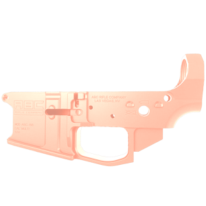 AR-15 Stripped Billet Aluminum Lower Receiver - Cerakote Rose Gold