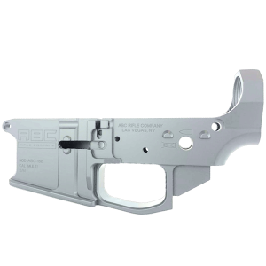 AR-15 Stripped Billet Aluminum Lower Receiver - Cerakote Tungsten Gray