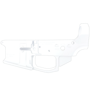 AR-15 Stripped Billet Aluminum Lower Receiver - Cerakote White
