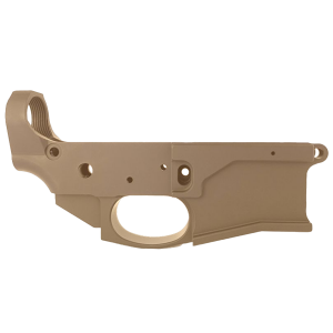 AR-15 Stripped Billet Aluminum ABC-15Z Multi- Cal Lower Receiver - Cerakote Burnt Bronze