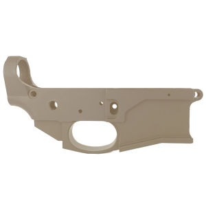 AR-15 Stripped Billet Aluminum ABC-15Z Multi- Cal Lower Receiver - Cerakote Flat Dark Earth