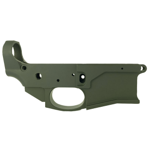 AR-15 Stripped Billet Aluminum ABC-15Z Multi- Cal Lower Receiver - Cerakote Olive Drab Green