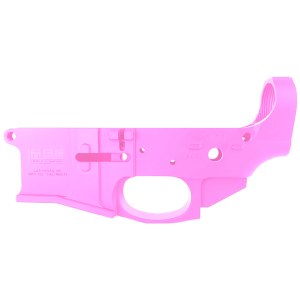 AR-15 Stripped Billet Aluminum ABC-15Z Multi- Cal Lower Receiver - Cerakote Pink