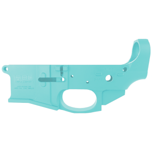 AR-15 Stripped Billet Aluminum ABC-15Z Multi- Cal Lower Receiver - Cerakote Robins Egg Blue