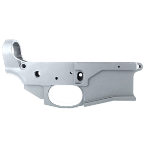 AR-15 Stripped Billet Aluminum ABC-15Z Multi- Cal Lower Receiver - Cerakote Tungsten Gray