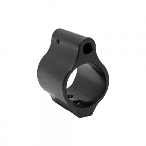 American Built Custom .750 Low Profile Steel Gas Block- Black 