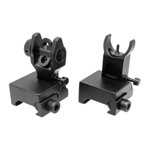 Tactical HK Style Aluminum Flip Up Front Rear Sight Set