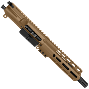 AR15 .223/5.56 Pistol Upper Assembly 7.5' Barrel MLOK Handguard Complete w/ Charging Handle - Bronze