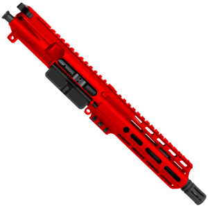 AR15 .223/5.56 Pistol Upper Assembly 7.5' Barrel MLOK Handguard Complete w/ Charging Handle - Red