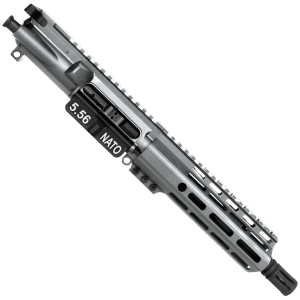 AR15 .223/5.56 Pistol Upper Assembly 7.5' Barrel MLOK Handguard Complete w/ Charging Handle - Tungsten Gray