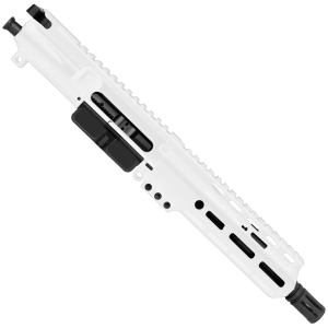 AR15 .223/5.56 Pistol Upper Assembly 7.5' Barrel MLOK Handguard Complete w/ Charging Handle - White