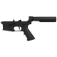 AR-15 Completed Two-Tone Lower Receiver with 6-Position Buffer Tube Assembly & Lower Parts Installed - Black and Storm Trooper White