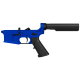 AR-15 Completed Lower Receiver with 6 Position Buffer Tube Assembly & Lower Parts Installed - Flame Blue