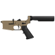 AR-15 Completed Lower Receiver with 6 Position Buffer Tube Assembly & Lower Parts Installed - Magpul FDE