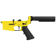 AR-15 Completed Lower Receiver with 6 Position Buffer Tube Assembly & Lower Parts Installed - Lemon Zest