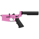 AR-15 Completed Lower Receiver with 6 Position Buffer Tube Assembly & Lower Parts Installed - Sig Pink