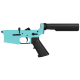 AR-15 Completed Lower Receiver with 6 Position Buffer Tube Assembly & Lower Parts Installed - Robins Egg Blue