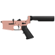 AR-15 Completed Lower Receiver with 6 Position Buffer Tube Assembly & Lower Parts Installed - Rose Gold