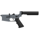 AR-15 Completed Lower Receiver with 6 Position Buffer Tube Assembly & Lower Parts Installed - Sniper Gray
