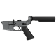 AR-15 Completed Lower Receiver with 6 Position Buffer Tube Assembly & Lower Parts Installed - Tungsten Gray