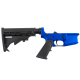 AR-15 Completed Lower Receiver with Adjustable M4 Stock Assembly & Lower Parts Installed - Flame Blue