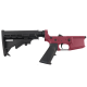 AR-15 Completed Lower Receiver with Adjustable M4 Stock Assembly & Lower Parts Installed - Cranberry Frost