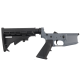 AR-15 Completed Lower Receiver with Adjustable M4 Stock Assembly & Lower Parts Installed - Sniper Gray