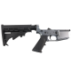 AR-15 Completed Lower Receiver with Adjustable M4 Stock Assembly & Lower Parts Installed - Tungsten Gray