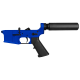AR-15 Completed Lower Receiver with Pistol Buffer Tube Assembly & Lower Parts Installed - Flame Blue