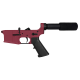 AR-15 Completed Lower Receiver with Pistol Buffer Tube Assembly & Lower Parts Installed - Cerakote Cranberry Frost