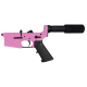 AR-15 Completed Lower Receiver with Pistol Buffer Tube Assembly & Lower Parts Installed - Sig Pink