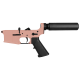 AR-15 Completed Lower Receiver with Pistol Buffer Tube Assembly & Lower Parts Installed - Rose Gold