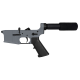 AR-15 Completed Lower Receiver with Pistol Buffer Tube Assembly & Lower Parts Installed-Sniper Grey